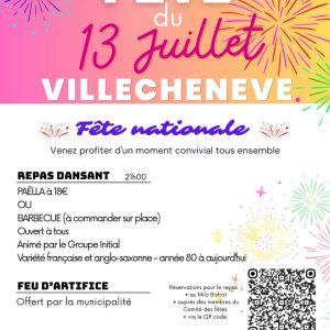 Programme de la fête du 13 juillet
