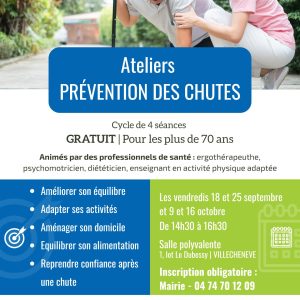 Ateliers prévention des chutes Ateliers prévention des chutes