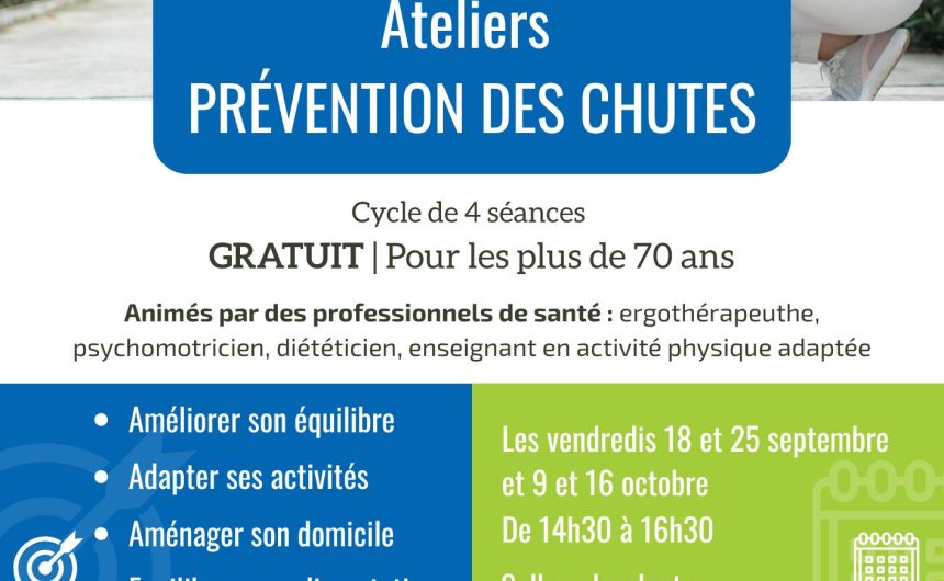 Ateliers prévention des chutes Ateliers prévention des chutes