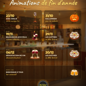 Animations de fin d&rsquo;année au Milo&rsquo;Bistrot